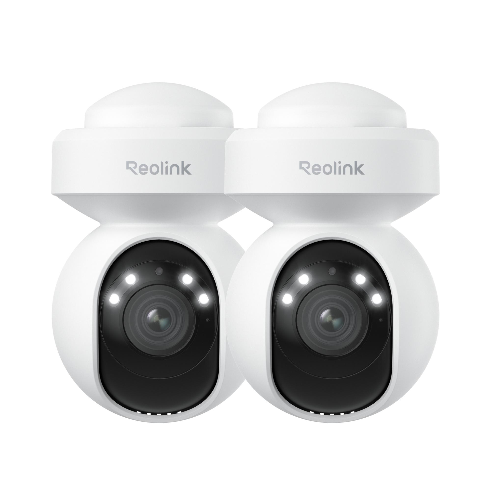 Reolink E1 Outdoor, 2K+ 5MP PTZ 2,4/5GHz Wi-Fi vonkajšia monitorovacia kamera, 3x optický zoom, inteligentná detekcia, automatické sledovanie, reflektor, 2 balenia