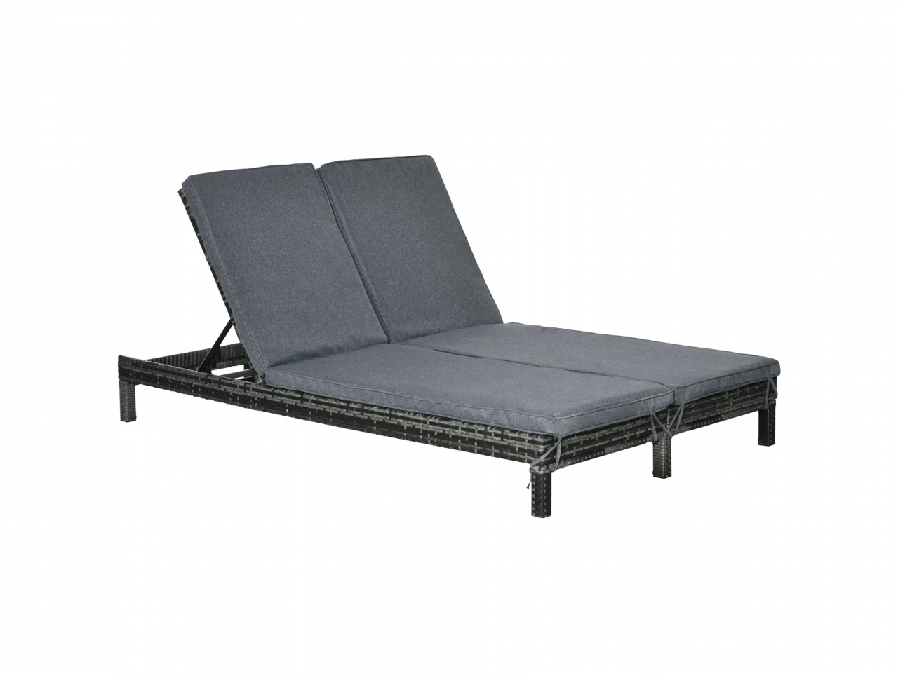 Záhradná polyratanová manželská posteľ 862-023GY