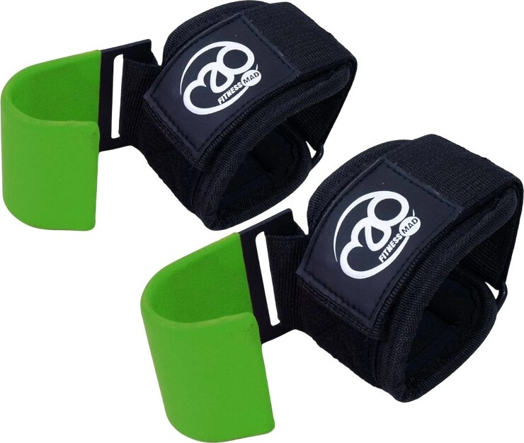 Fitness-Mad Fitness Mad - Gewichtheberiemen (2er-Pack) CS2452 (Einheitsgröße) (Schwarz/Grün) UTCS2452