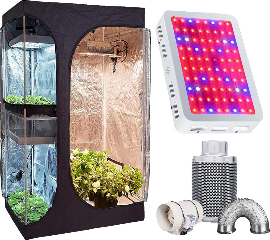 OEM Grow-Zelt-Set, Indoor-Wachstumsumgebung, komplettes Hydroponik-Set, 2in1, 800W Anzug 4031