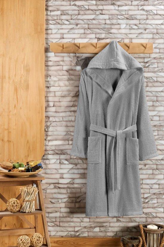 Teksmoda Nestly – Bademantel mit Kapuze – r Bademantel für Damen und Herren mit Kapuze – Sauna