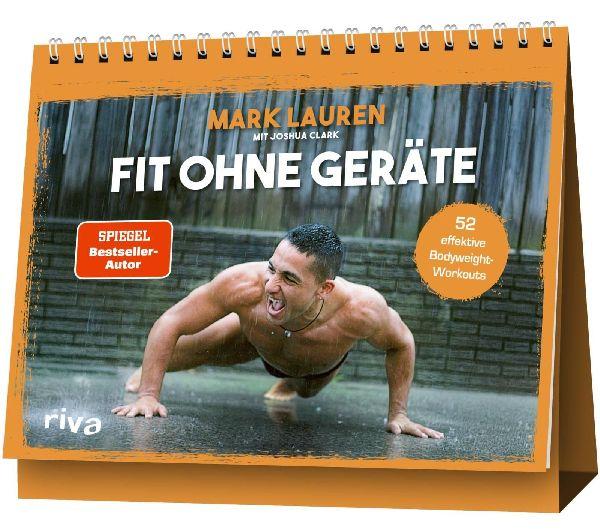 RIVA AUDIO Mark Lauren Fit ohne Geräte Fitnessprogramm Bodyweight-Training Jahreschallenge Aufsteller 30859507_9783742329127