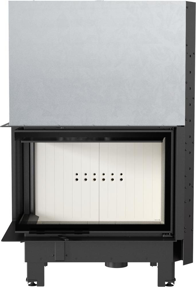 Oceľový krb KRATKI MBA ľavý 17 kW Ø 200 zdvíhací