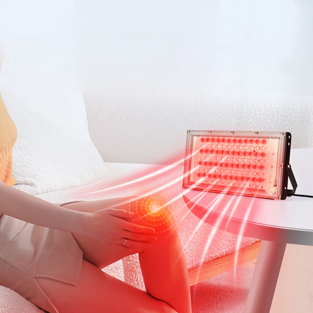 Rosikey LED Rotlichtlampe Tischplatte, 96LEDs Red Light Therapy, 660nm & 850nm Rotlichtlampe Infrarotlampe mit Timer, Rotlicht Therapie für Schmerzlinderung, Hautpflege