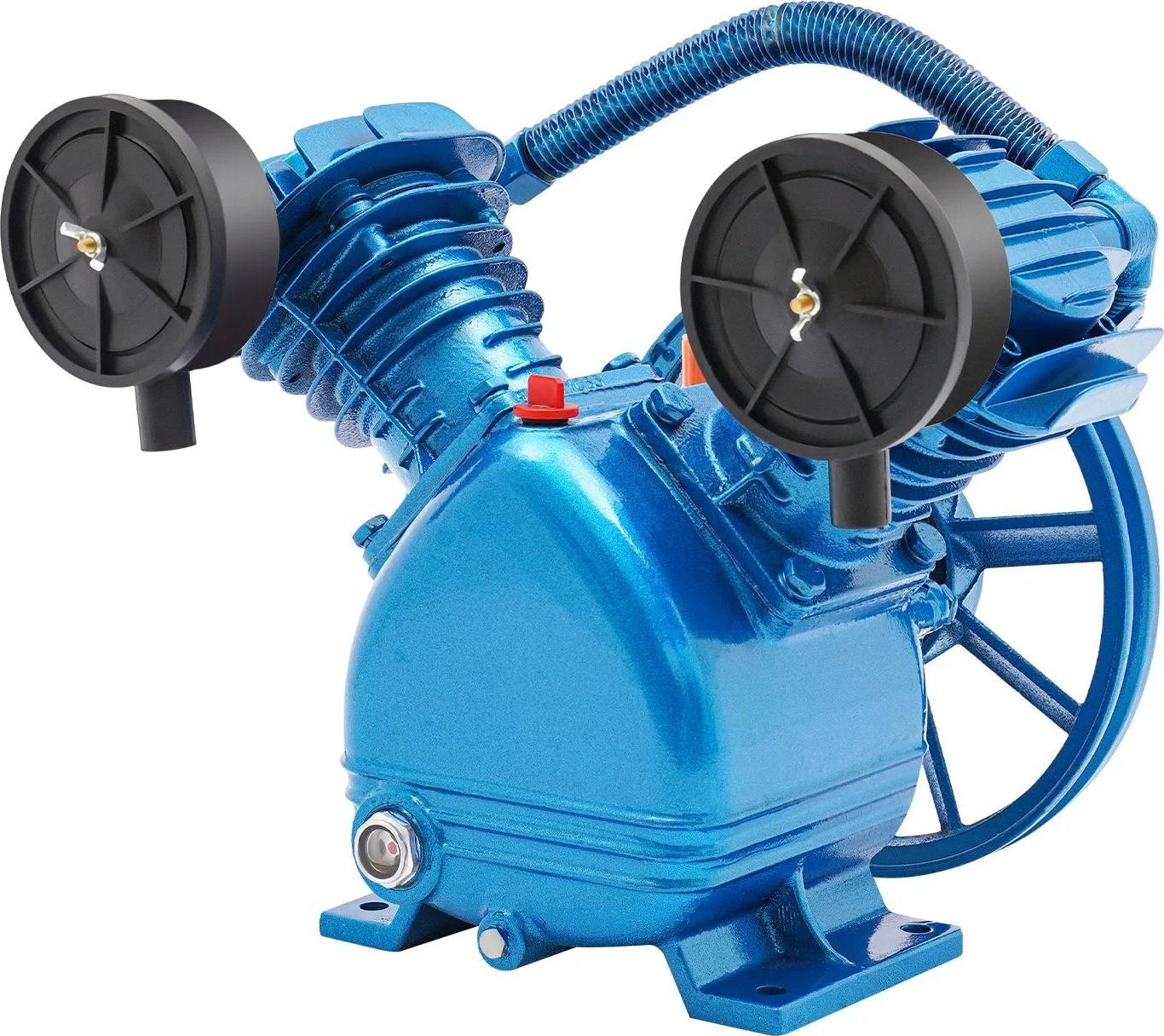 StarTech Pumpenkopf für Luftkompressor - 2200 W - 3 PS - Starke Wärmeableitung - Für Chemieindustrie und Elektronik - Blau