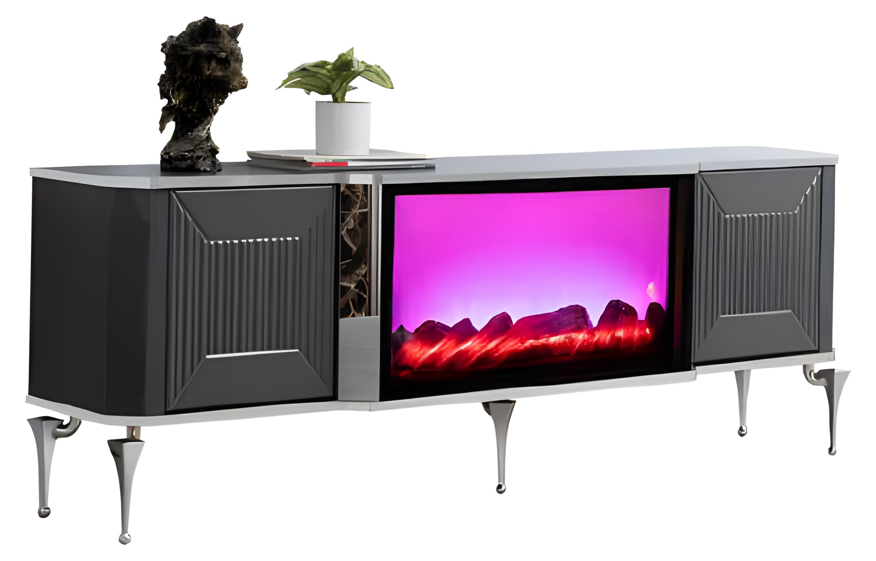 AEA Beeindruckender TV-Schrank mit LED-Beleuchtung und moderner Technik