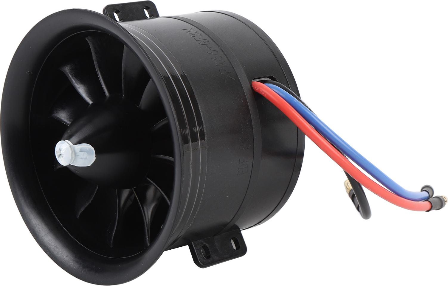 Gistuch EDF 80 mm elektrischer Impeller mit 12 Flügeln, 3000 W, 6S, 2000 KV, 3,43 kg Schub, effizient, hohe Robustheit für RC-Jet-Flugzeuge