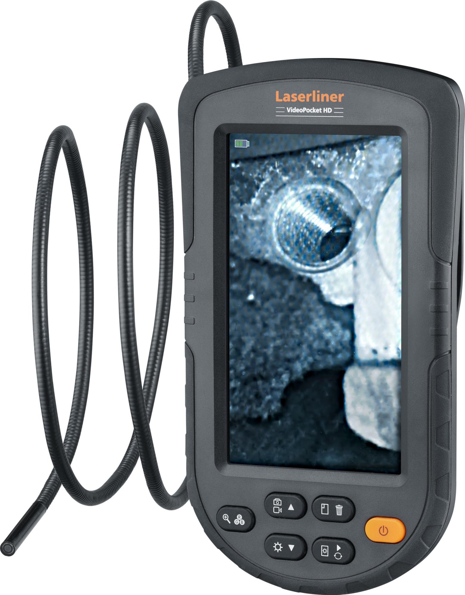 Laserliner VideoPocket HD, 480 x 272 Pixel, 10,9 cm (4.3"), 1280 x 720 Pixel, AVI, M-JPEG, JPEG, 65° 082.262A