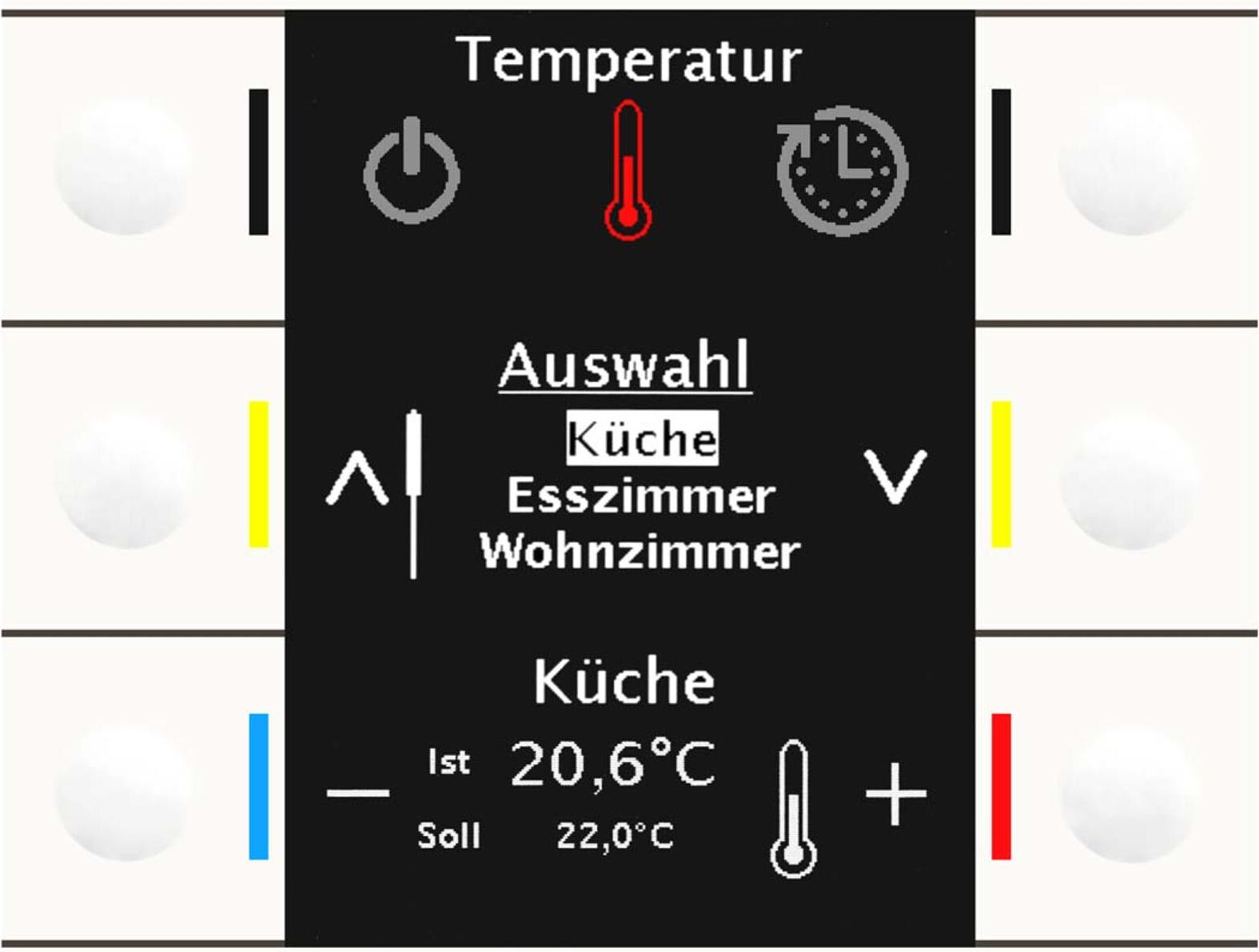 MDT technologies Bedienzentrale Smart 86 Farbdisplay rws/glän BE-BZS86.01