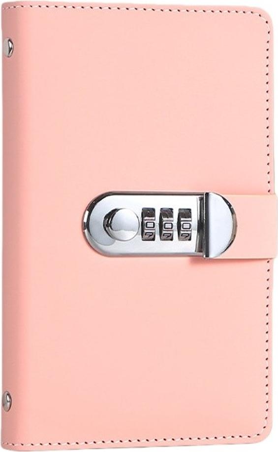 INF A6 Passwort Geld Organizer - 50 Blatt Kunstleder Geld Binder Rosa 407507