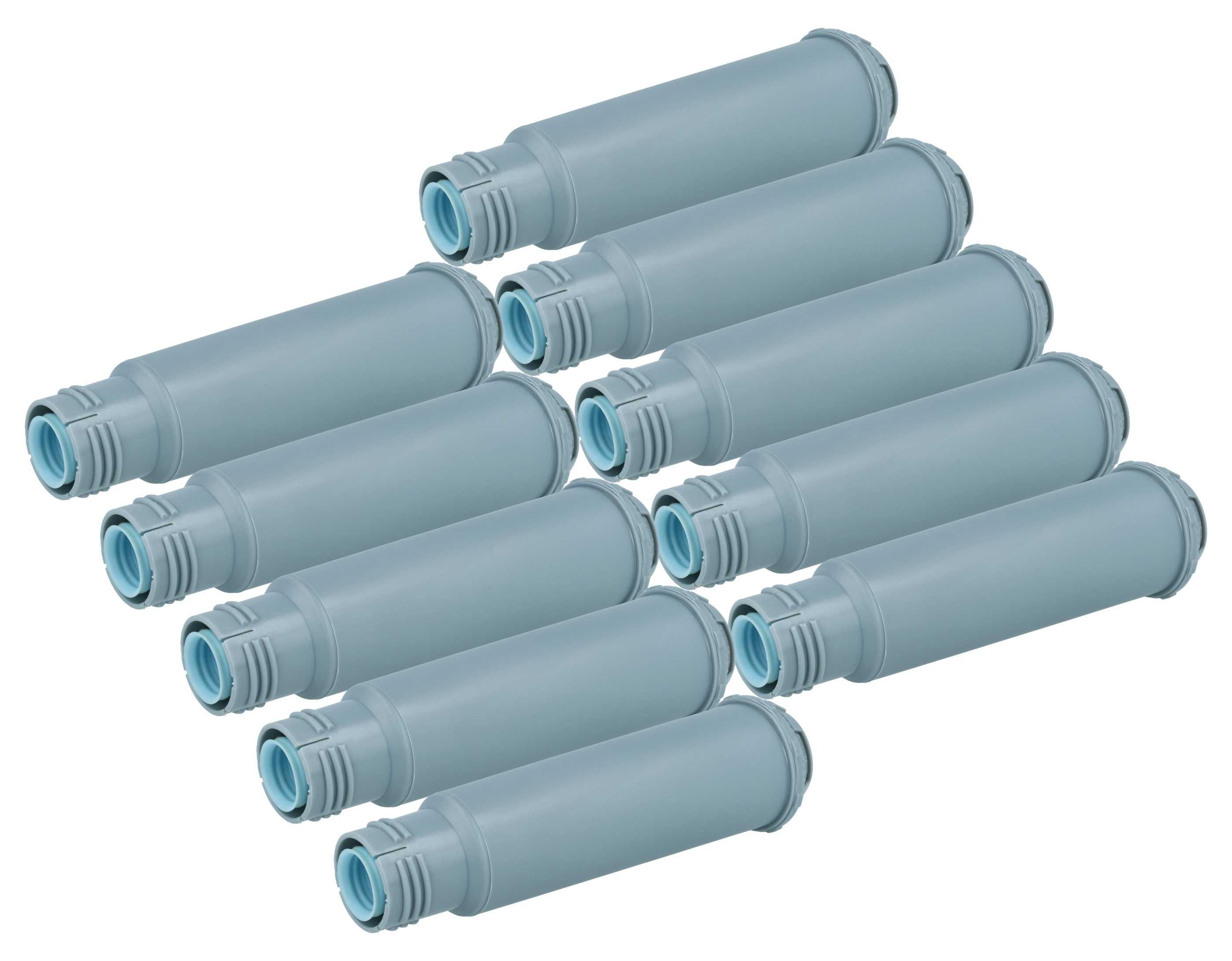 vhbw 10x Wasserfilter Filter kompatibel mit Krups Espresseria Automatic EA8025pn, EA8025, EA8050, EA803810 Kaffeevollautomat, Espressomaschine Grau 163555293-20