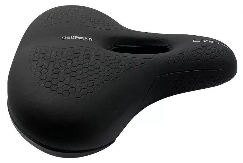 POINT® Sattel POINT City GEL mit Aussparung schwarz 265 x 230 mm 11119201