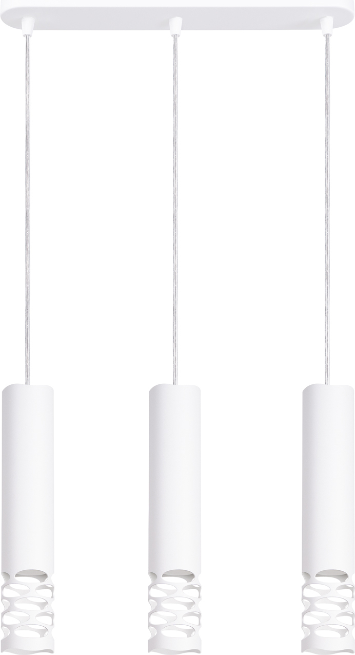 Pendelleuchte LIRO 3L weiß 3xGU10 10W Stahl 125x6x40cm Sollux Lighting