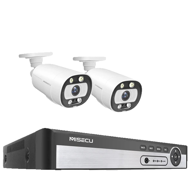 Bezpečnostný kamerový systém CCTV, inteligentné rozpoznávanie tváre s umelou inteligenciou, obojsmerný zvuk, žiadny