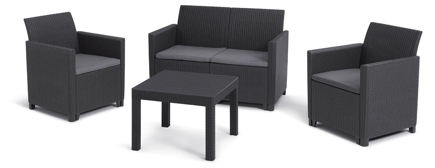 Keter MARIE set, Granit, Acetal, Kunststoff, 4 Sitz(e), 58 cm, 58 cm, 43 cm 252642