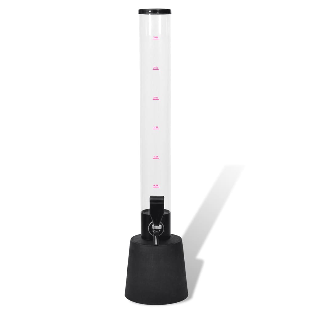 vidaXL Getränkesäule 3,5 Liter Trinksäule Biersäule Biertower 50158