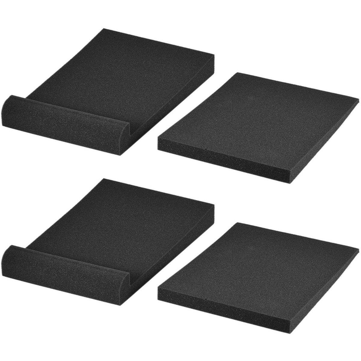 Minicee 2er Set Studio Monitor Isolationspads Akustikschaumstoff Lautsprecher Unterlagen Schalldämpfung Moosgummipads für Studiolautsprecher 20x14cm