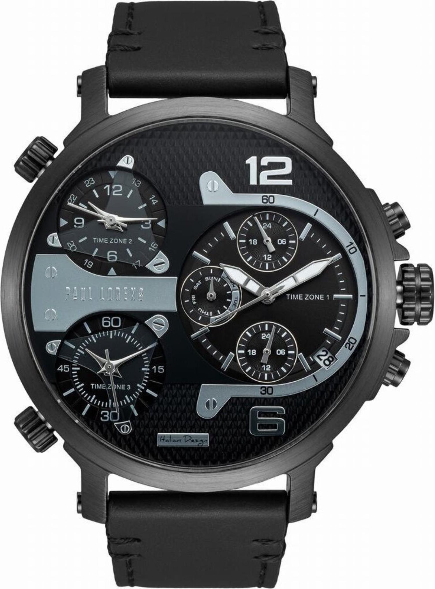 Paul Lorens Herrenuhr PL11706A2-1A5 + BOX PL11706A21A5