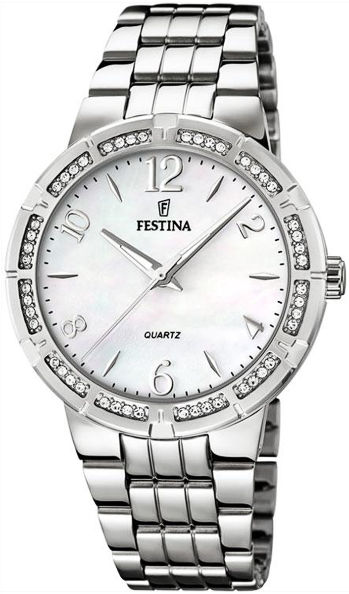 Festina Dámske hodinky Trend F16703/1 Quartzové náramkové hodinky z nehrdzavejúcej ocele strieborné UF16703/1