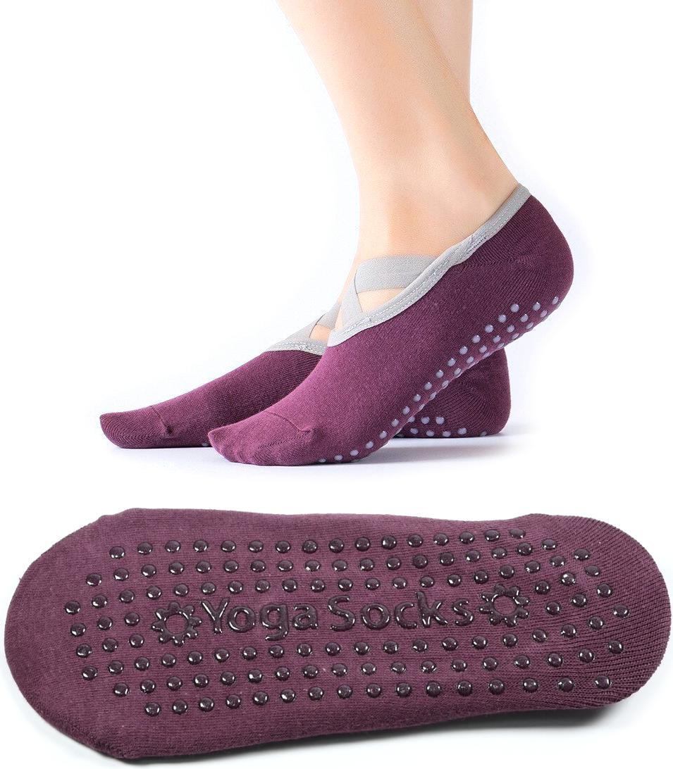 Midex Yoga Socken Antirutsch Baumwolle Damen - Pilates Tanzsocken Ballett Stoppersocken Universalgröße
