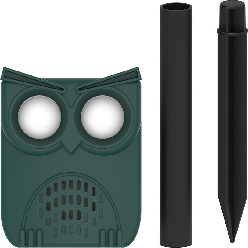 INF Solar Ultraschall Alarm: 24H Sensor mit Ton- und Lichtalarmen 393829