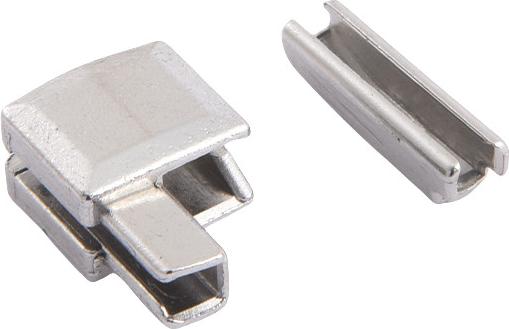 INF 10 Sets Silber Reißverschluss Top & Bottom Stops - Reißverschluss Reparaturset 368466