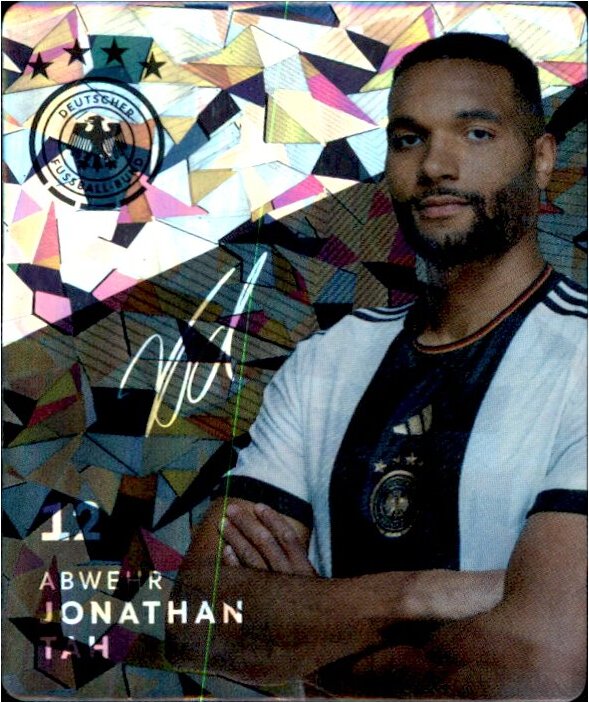 GLITZER Karte 12 - Jonathan Tah - WM 2022 REWE 3293