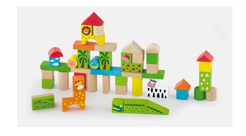 New Classic Toys Viga 50286 Blöcke 50 Elemente - zoo