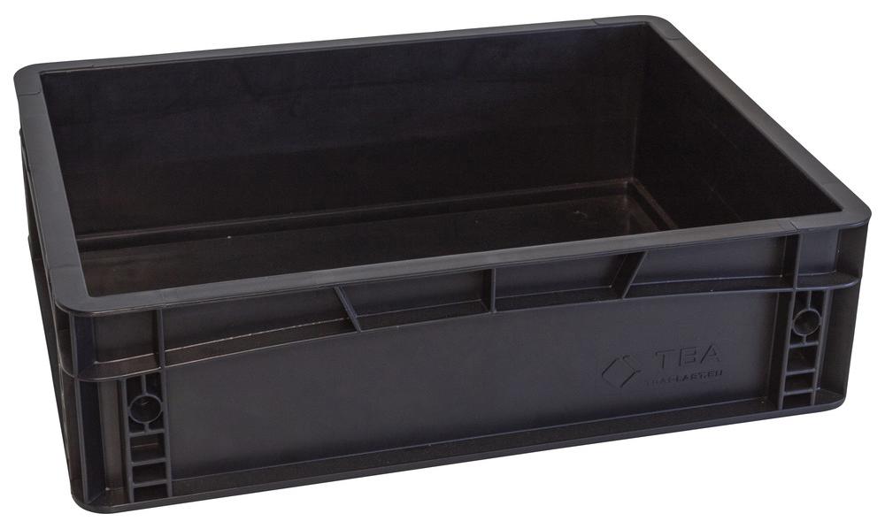 WETEC Lagerbehälter mit Unterfassgriff, ESD, 400 x 300 x 270 mm (Lagerbox Box)
