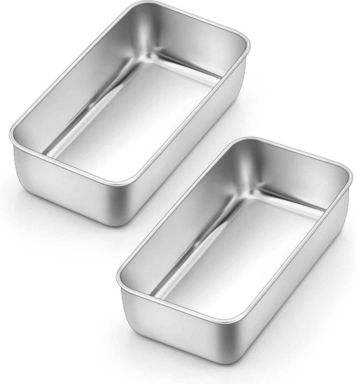 Sonstige Edelstahl Kastenform 2er Set Brotbackform Toastbrot 23,5 x 12,6 x 6 cm