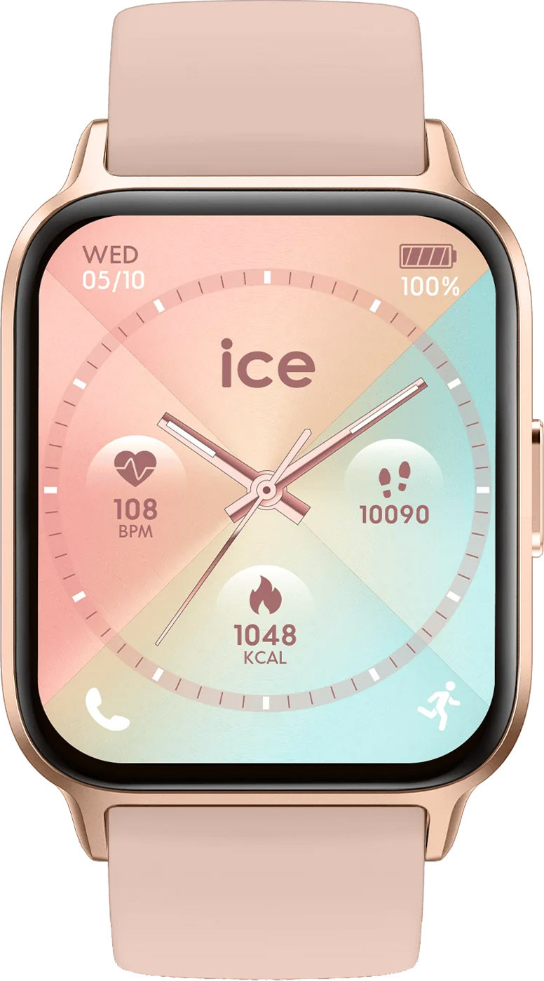 Hodinky Ice-Watch 024305 Smartwatch ICE Fit 1.78 ružové zlato/béžová
