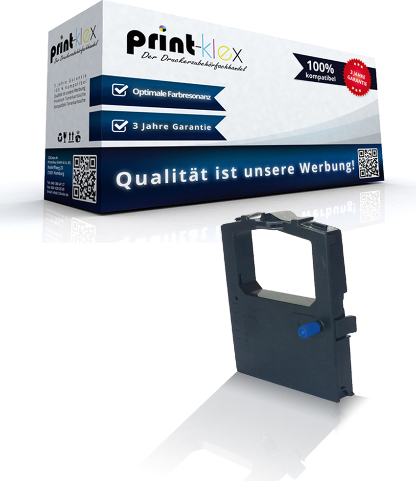 Print-Klex GmbH & Co.KG Kompatibles Schriftband für OKI ML 5590 OKI Microline 5500 Series Microline 5520 Microline 5520 eco Microline 5521 Microline 5521 eco Microline 5590 OKI 01126301 Nylon Office Plus Serie AMH-PML5590CA1