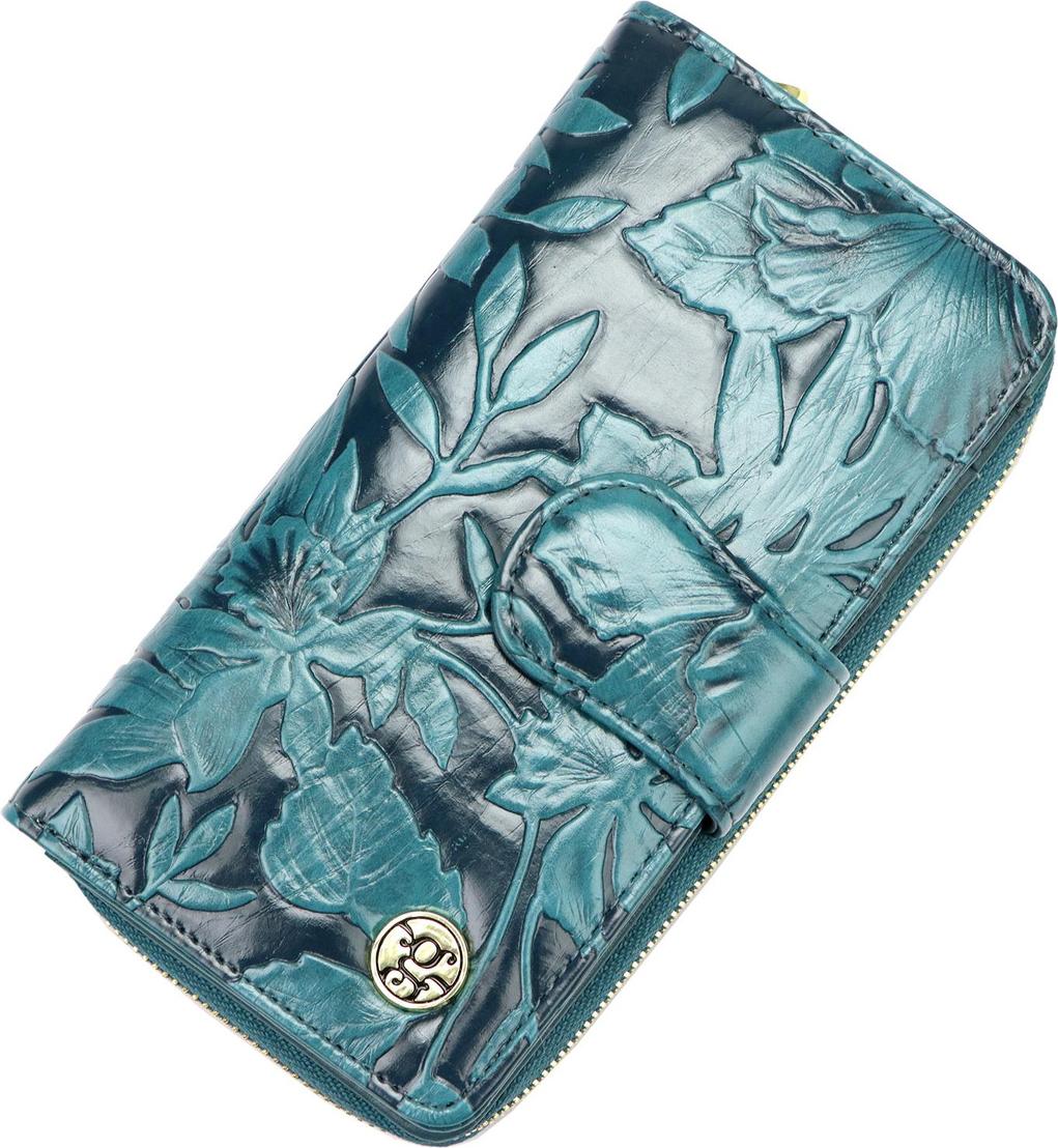 Große Damen-Geldbörse mit Gregorio-Blumenmuster