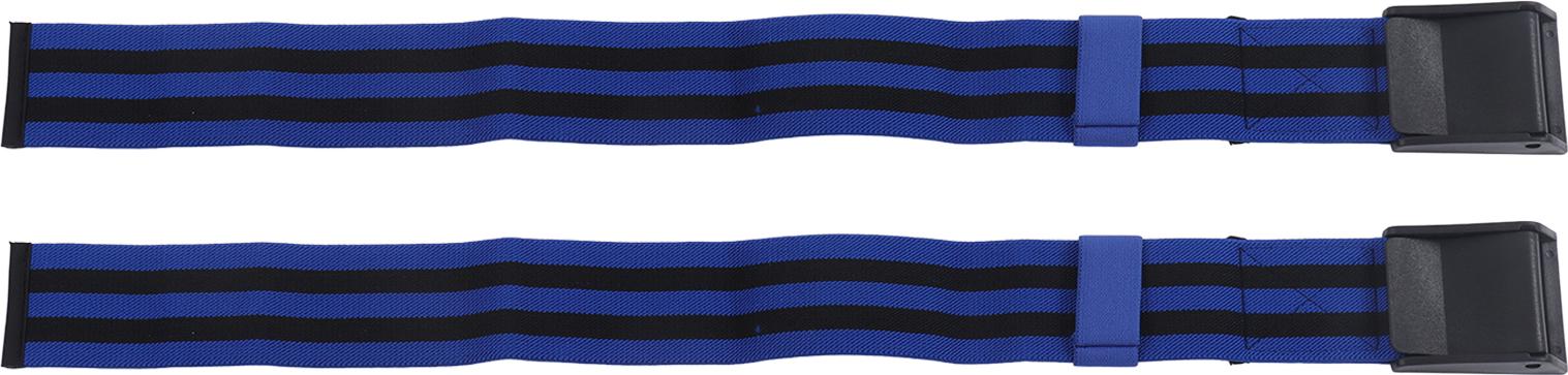 Gistuch 2pcs Fitness Occlusion Training Band Blutflussrestriktion Wrap für Muskelaufbau Blue Arm 64 cm