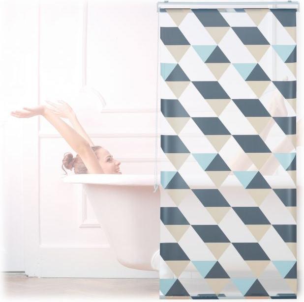 B2X Rollo für die Dusche mit geometrischem Design