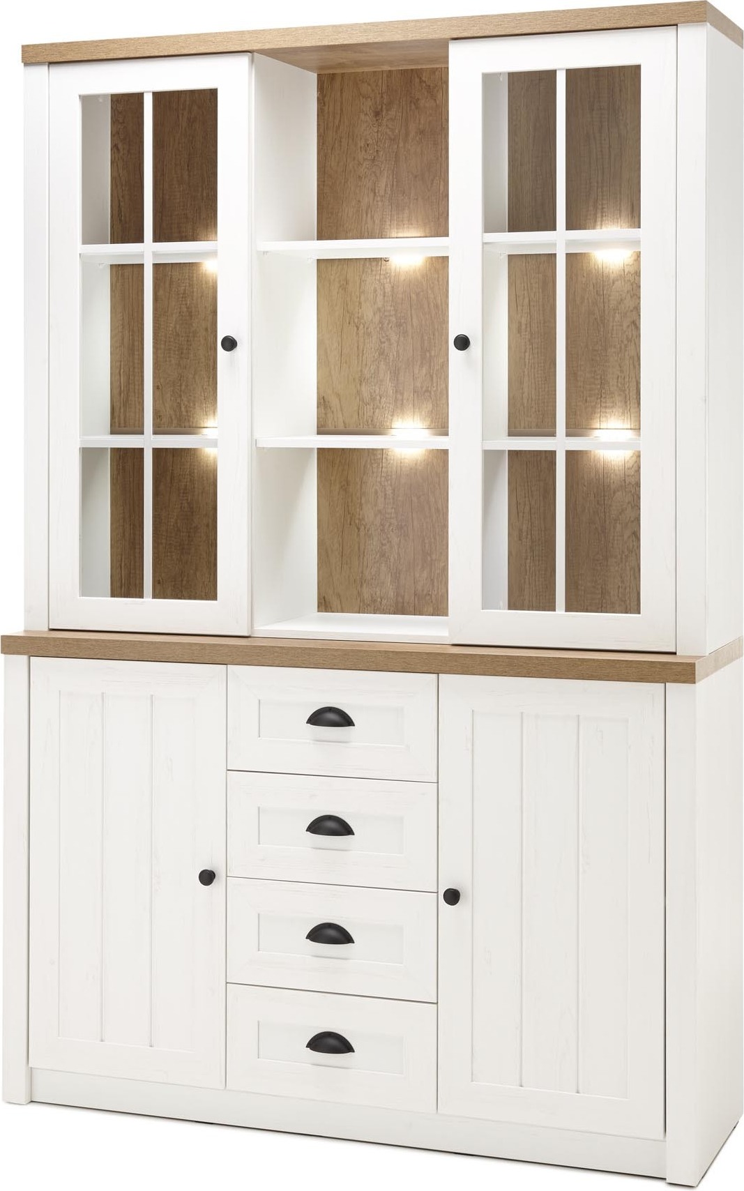 Buffet Provence B3 - Pinie Weiß / Eiche hell Nachbildung