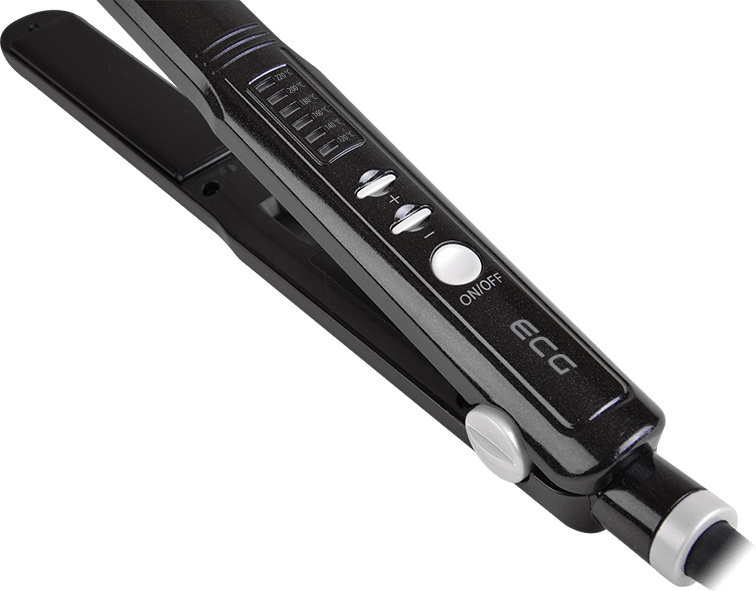 ECG ZV 115 | Haarglätter | Keramikplatten |Temperatureinstellung (120-220°C) | Anschlusswert 40 W |