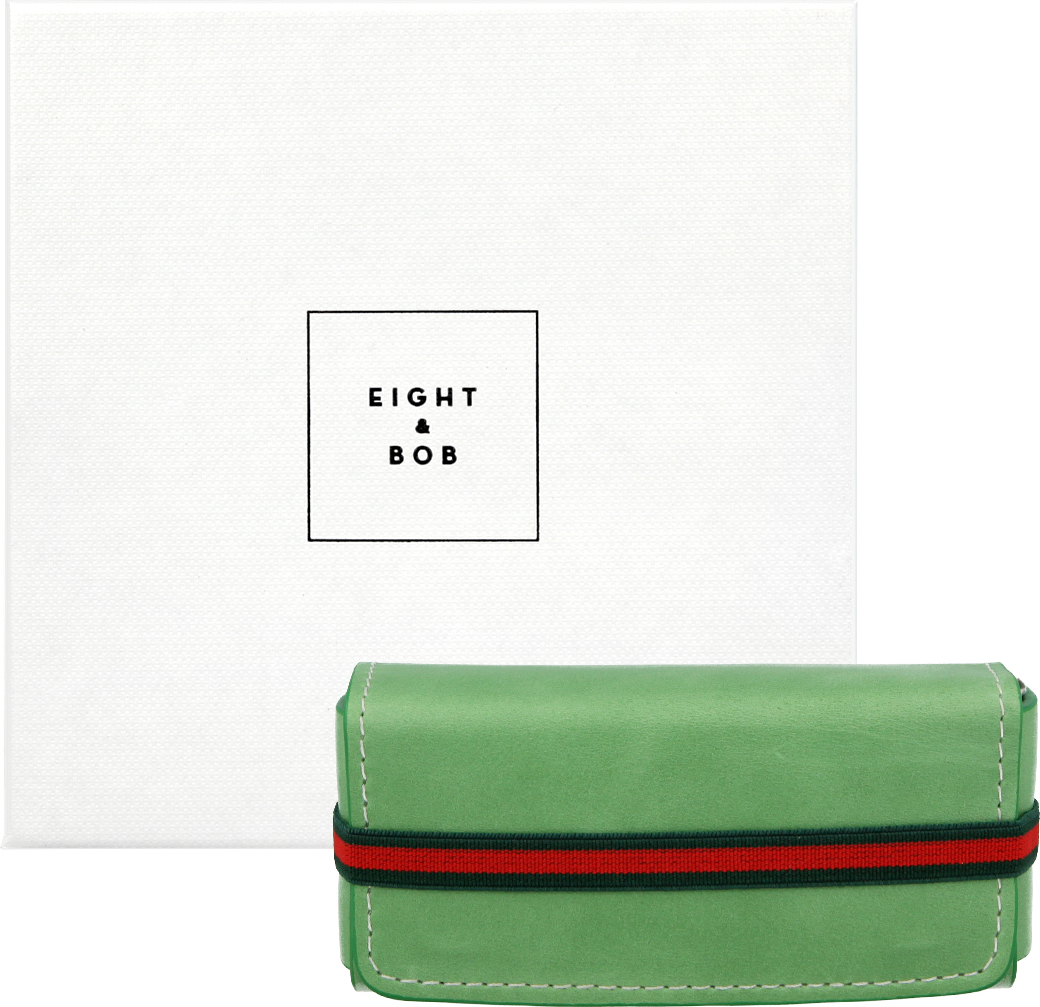 Eight & Bob kožené pouzdro na parfém (Grass Green)
