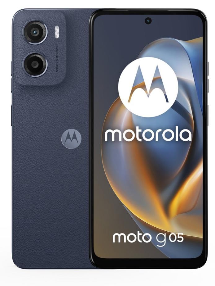 Motorola moto g05, 16,9 cm (6.67"), 8 GB, 128 GB, 50 MP, Android 15, Modrá