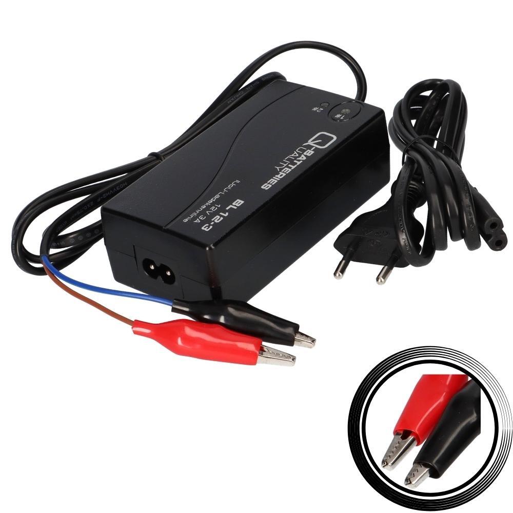 Q-Batteries BL 12-3 Ladegerät für Bleiakkus 12V - 3A Ladestrom IU0U Ladekennlinie BL123