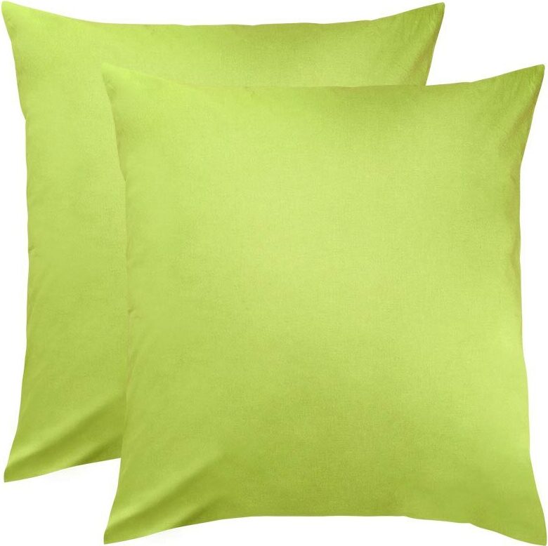 Bettwaren-Shop Single Jersey Kissenbezug Ulm 2er Pack 80x80 cm apfel