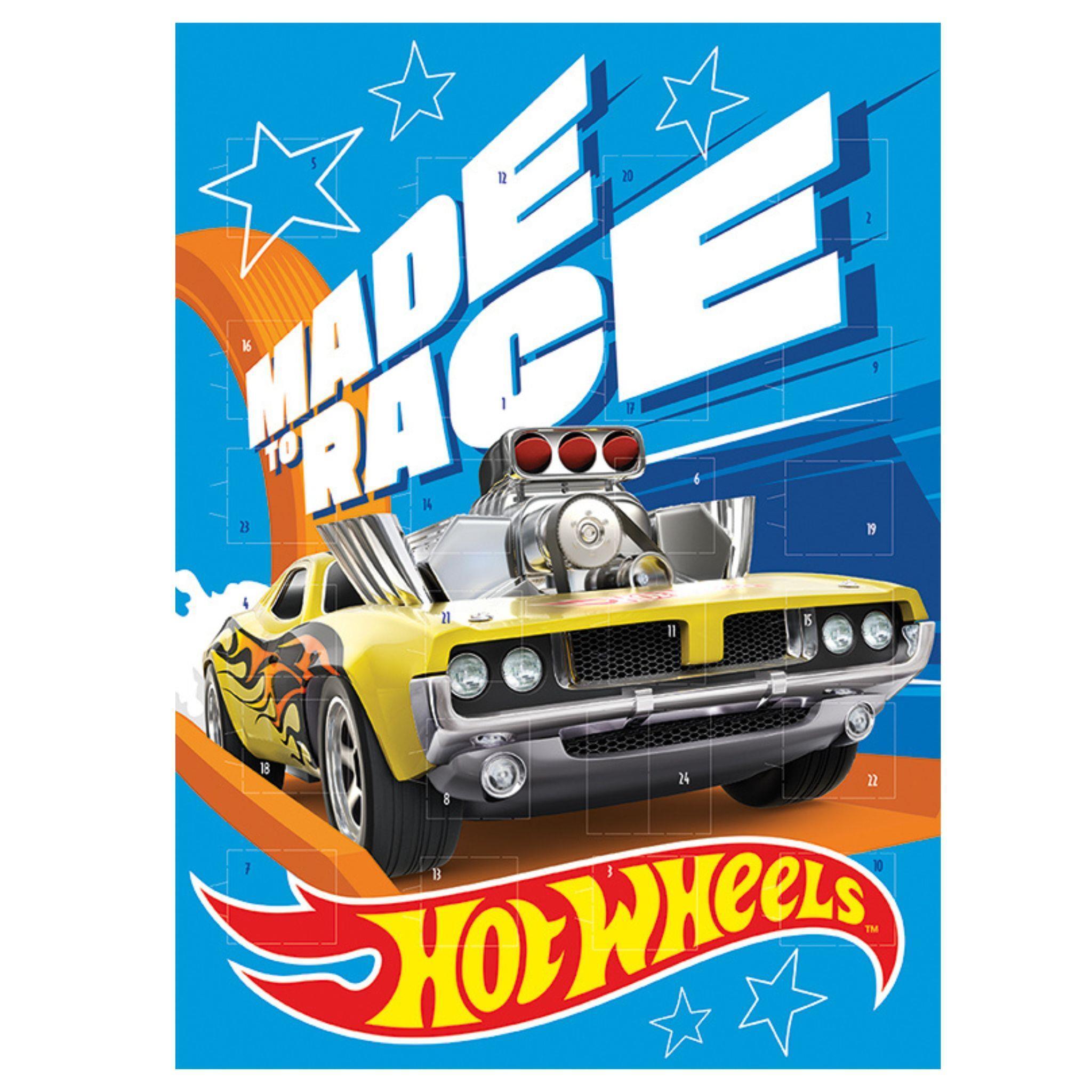 Windel Hot Wheels Made to Race - Schokolade, Schoko Weihnachts Adventskalender Kalender 10227