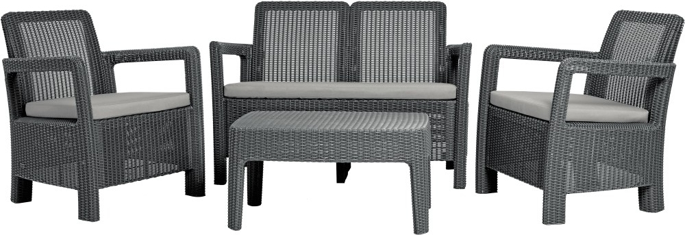 Keter Záhradný nábytok Keter Tarifa Lounge Set grafitový KT-610279