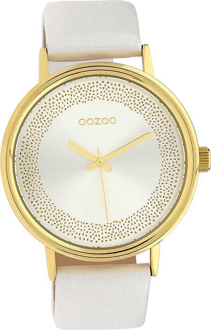 Oozoo dámske hodinky Hodinky analógové kožené biele D2UOC10095
