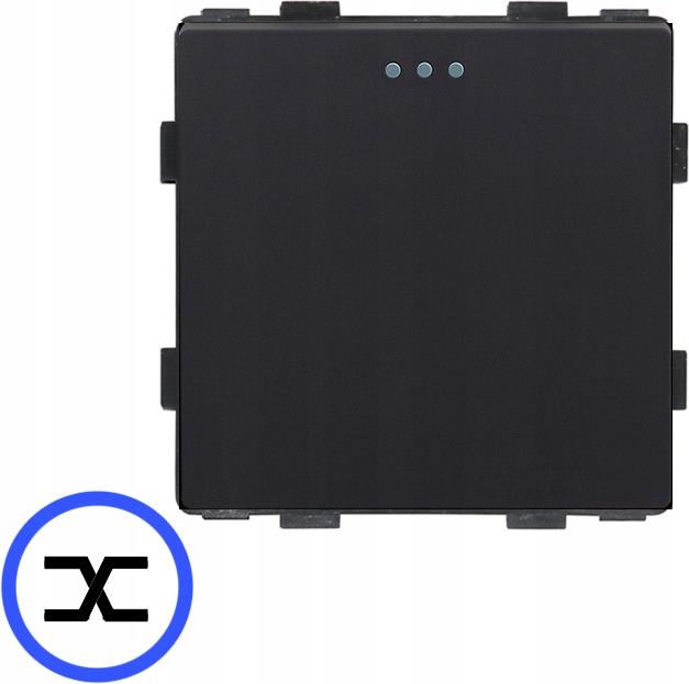 Kreuzlichtschalter mechanischer Einsatz schwarz RTX SH