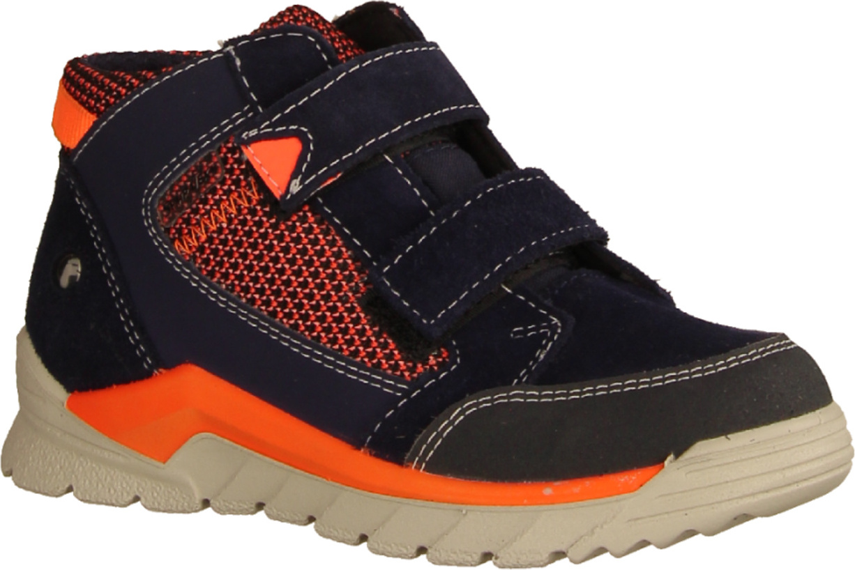 Ricosta Marvi 4720500172 Jungen Winterschuhe Nautic/Orange Wasserdicht NEU - Kinderschuhe Gefütterte Kinderstiefel Gr. 18 - 42, Blau, leder/textil