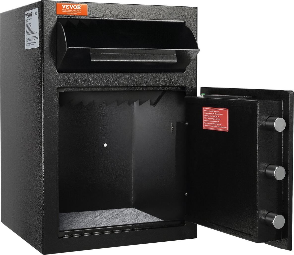 VEVOR 2.5 C Tresor Safe mit Einwurfschlitz Passwörter und Schlüssel