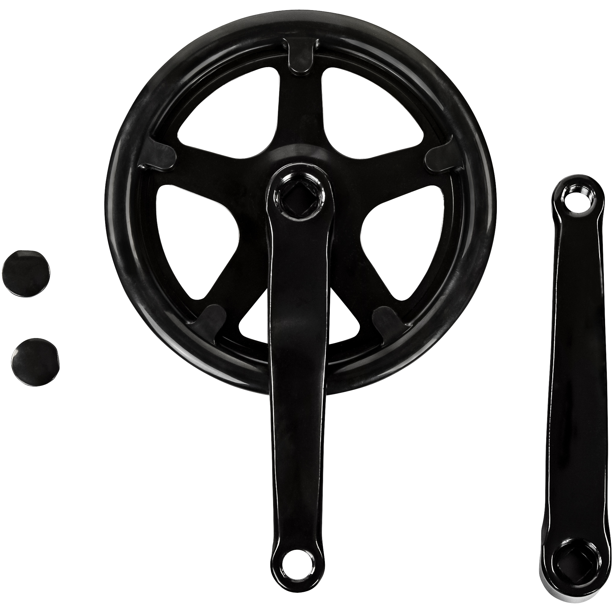 Prowheel Kurbelgarnitur einfach Fahrrad Kettenradgarnitur 140 bis 170 mm  Kurbel Rad