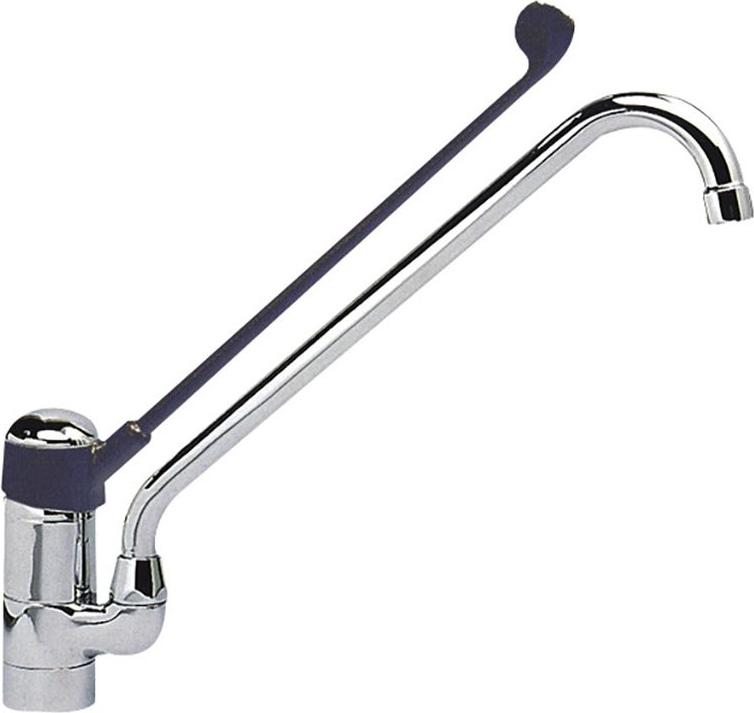 Gastro-Inox Monoblockmischer mit Kunststoff Ellbogenkontrolle, 250 mm