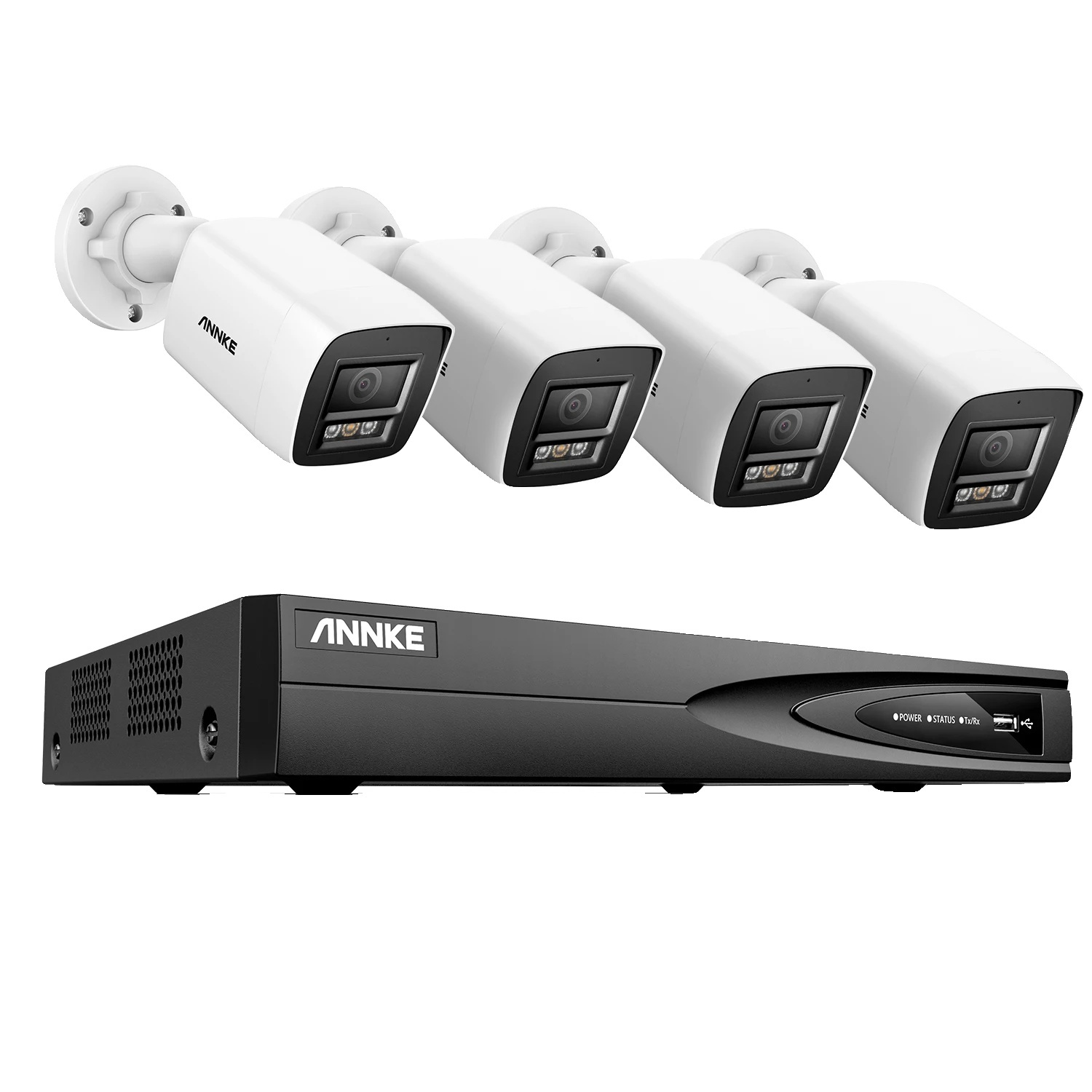 Vonkajší kamerový systém, rozlíšenie 8MP, 4-kanálový video vstup, 4CH 4ks kamera-a, žiadne